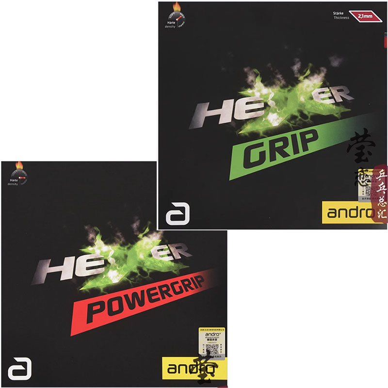 Table Tennis Forehand Rubber - Andro HEXER GRIP karet tenis meja