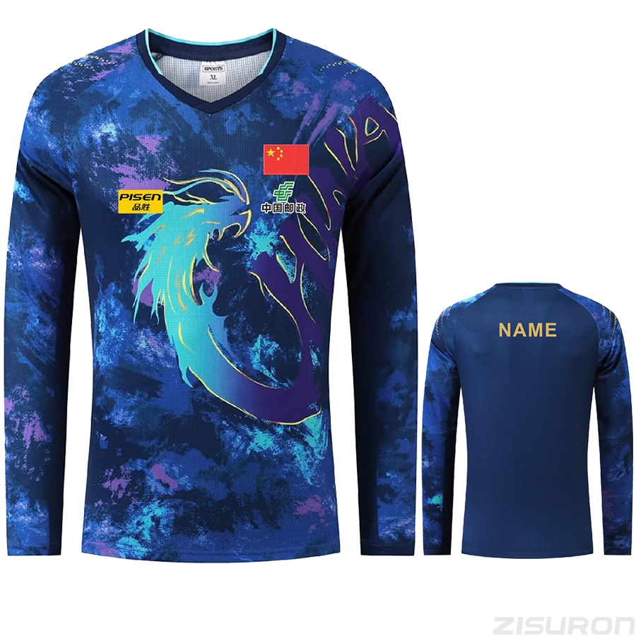 Table Tennis Championships - Logo teks kustom Tiongkok Wang C.Q.