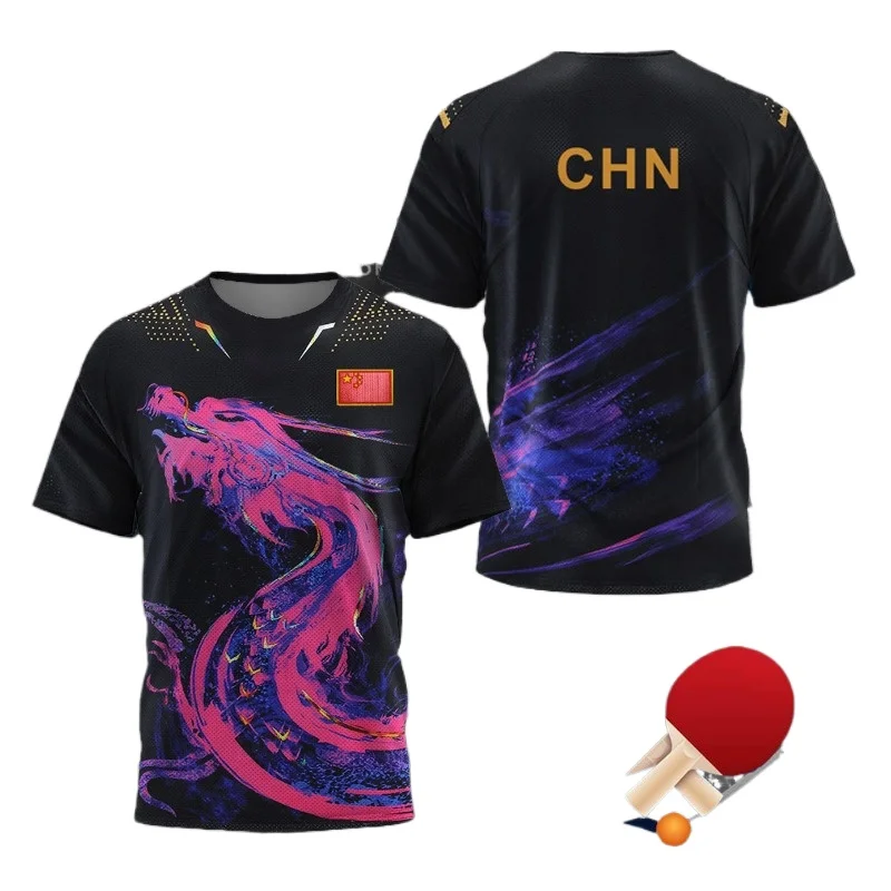 Xu Xin Table Tennis - Kaus Grafis Tenis Meja CHINA Dragon