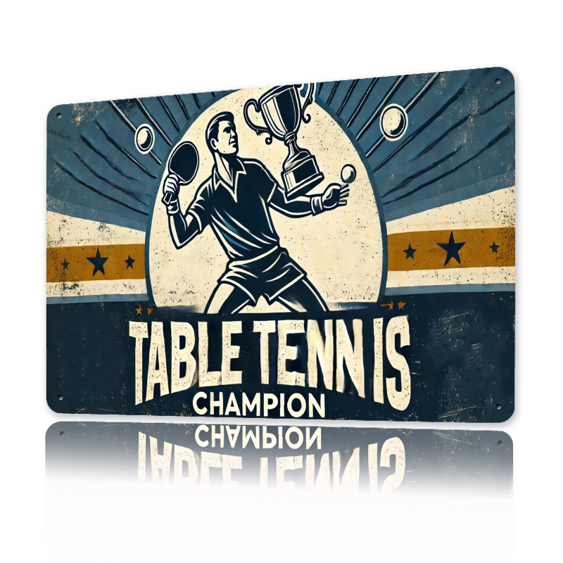 Table Tennis Championships - Seni Dinding Logam Kejuaraan Tenis Meja