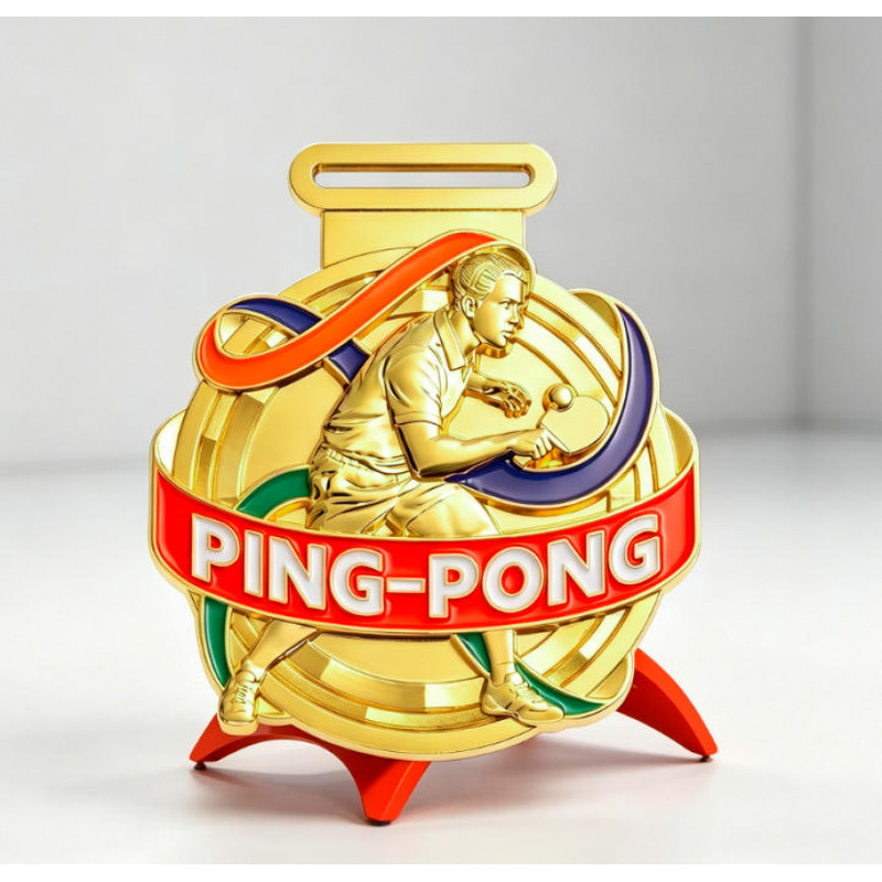 Medali tenis meja yang disesua - Table Tennis Championships ulasan dan harga