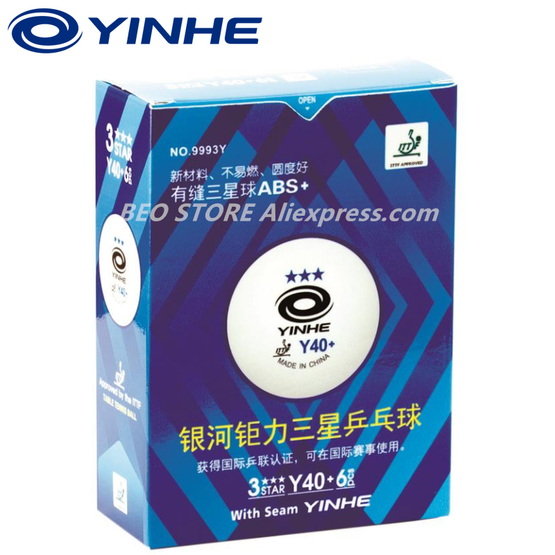 60 Bola YINHE 3-Star Y40 + H40 - Table Tennis How To Play ulasan dan harga