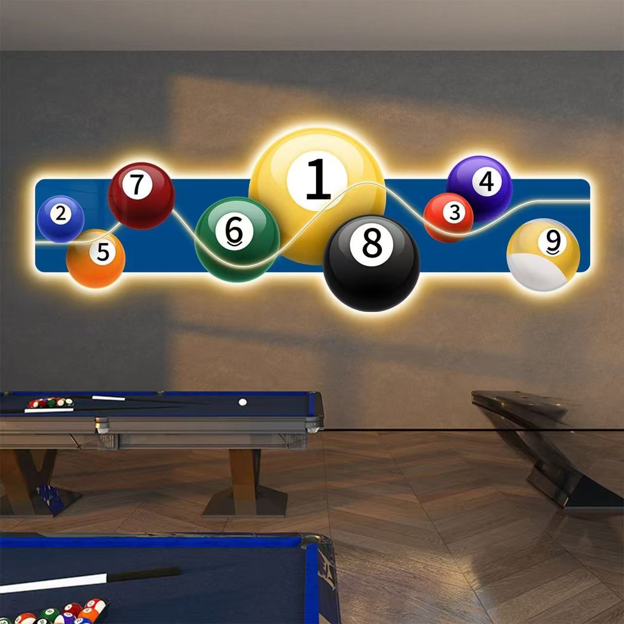 Lukisan Dekorasi Ruang Biliar  - Hall Table Tennis ulasan dan harga