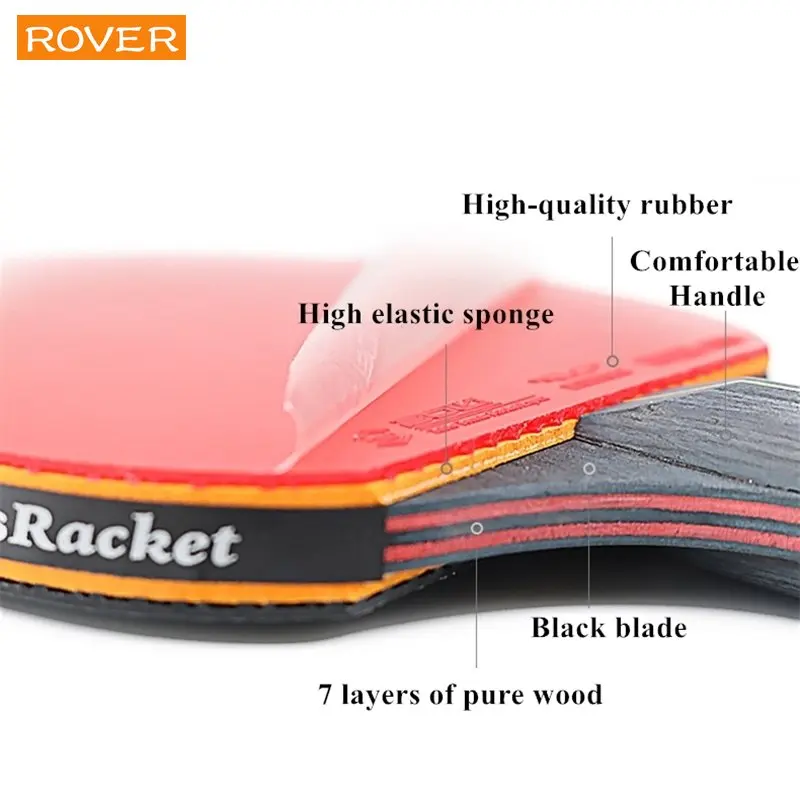 Raket Ping Pong profesional, r - Table Tennis Forehand Rubber ulasan dan harga