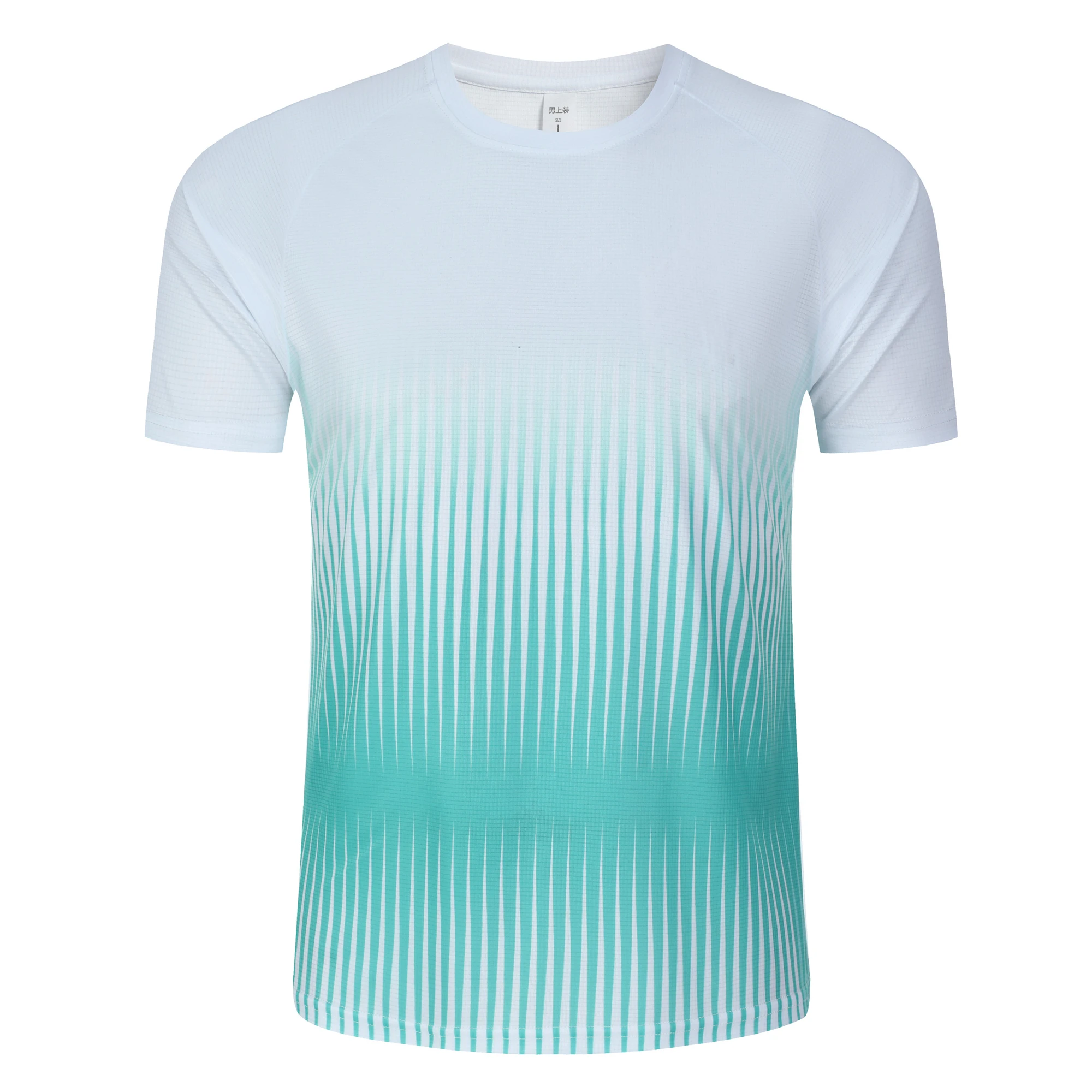 Kaos Cetak Garis Gradien Fashi - Xu Xin Table Tennis ulasan dan harga