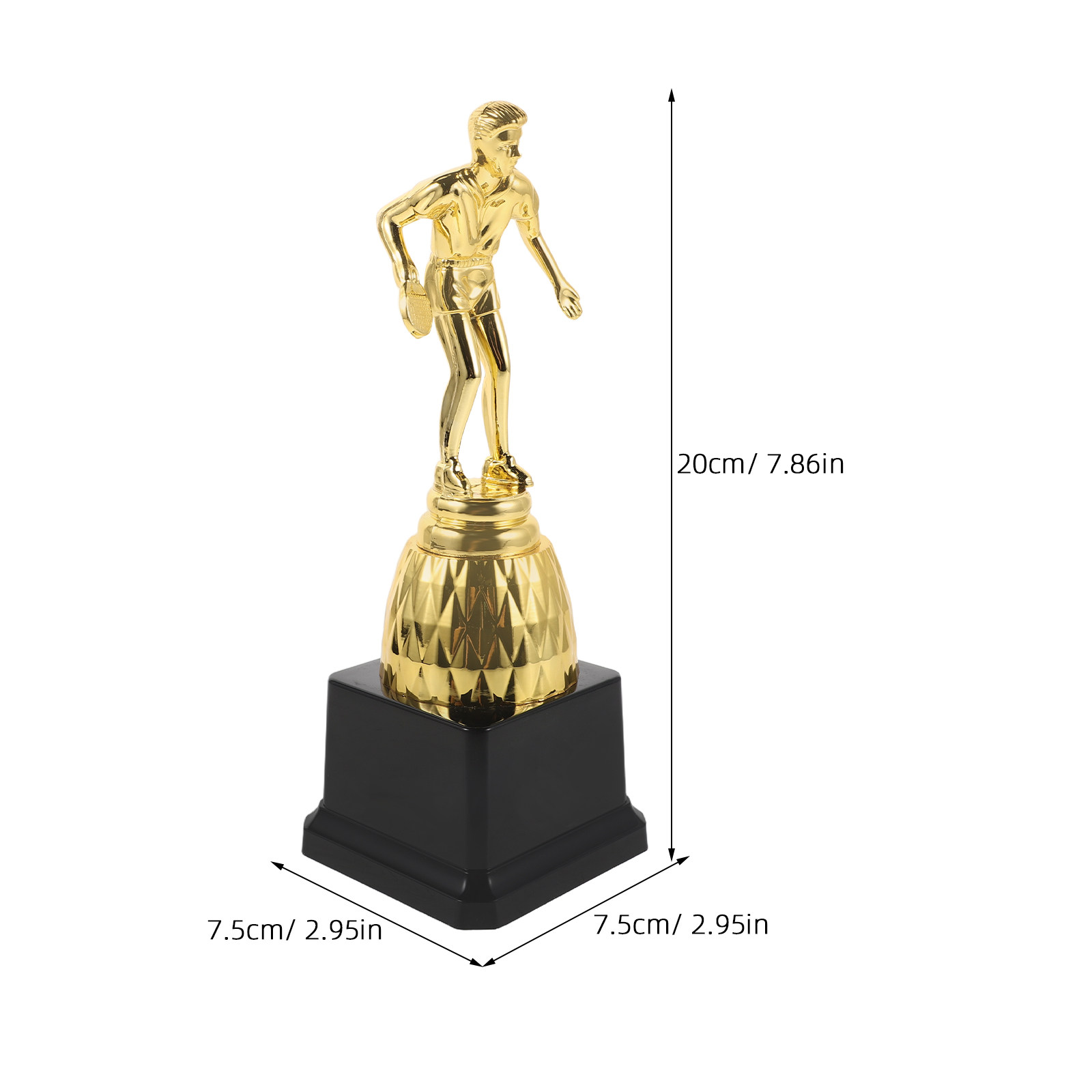 Piala Penghargaan Plastik Emas - Table Tennis Championships ulasan dan harga