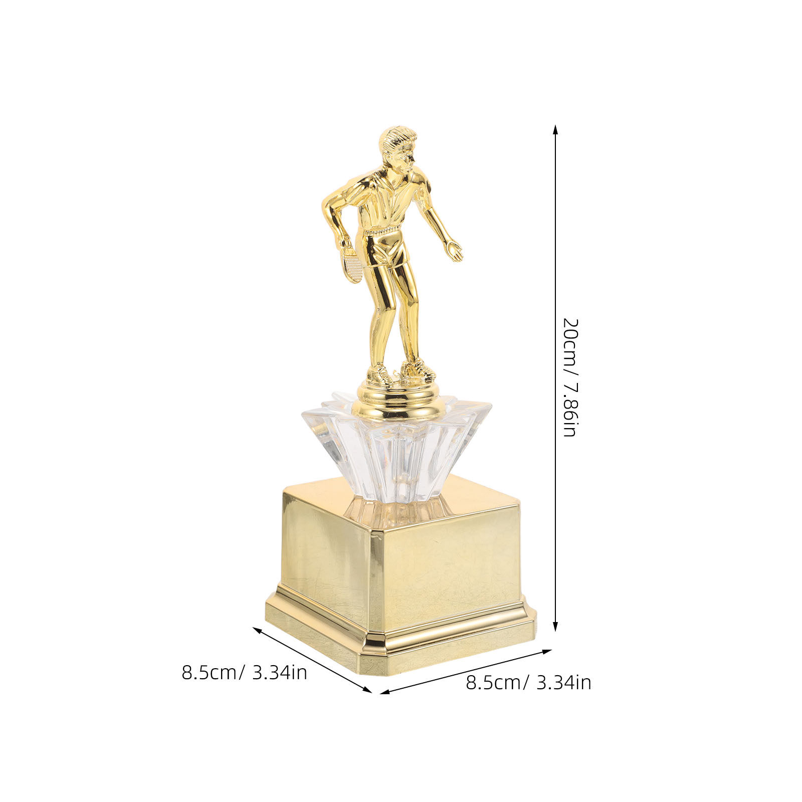 Piala Trofi Plastik Emas Berte - Table Tennis Championships ulasan dan harga