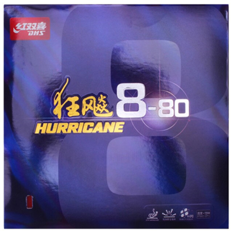 DHS Original Hurricane8-80 Hur - Table Tennis Forehand Rubber ulasan dan harga