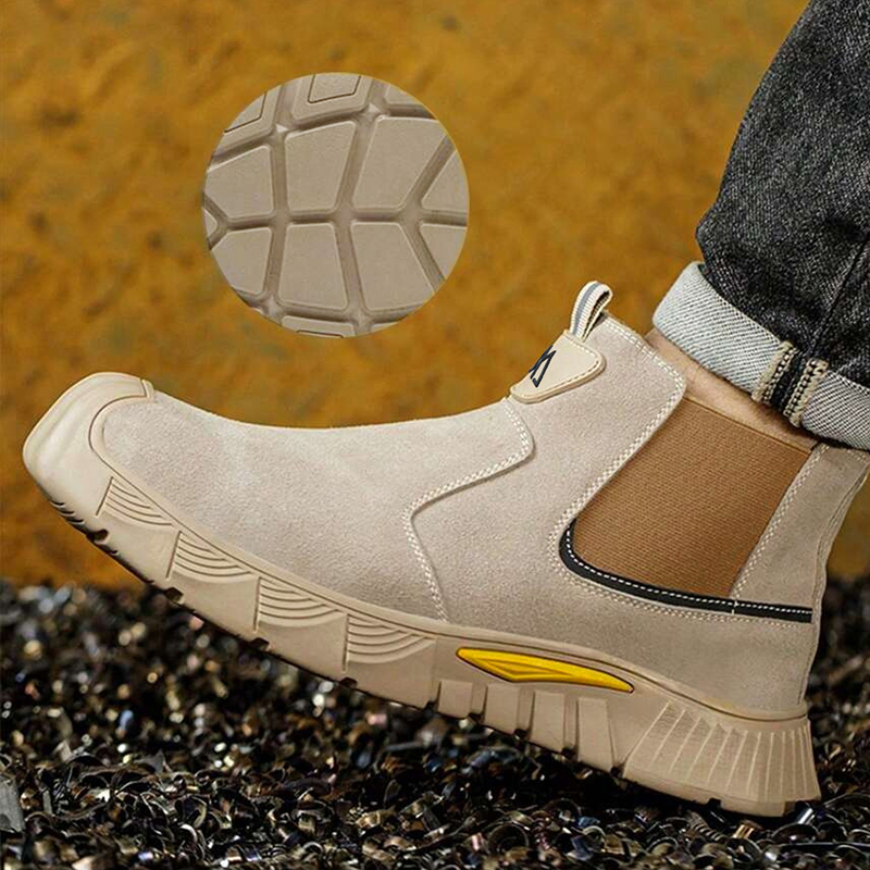 Sepatu Keselamatan Pria Ringan - Anti Loop Rubber ulasan dan harga
